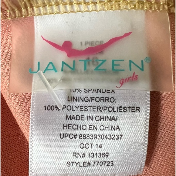 JANTZEN girls one piece swimsuit size 16 - Picture 6 of 8